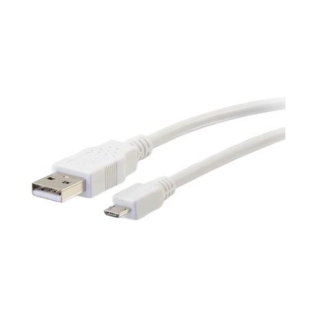 C2G 6ft USB 2.0 A to Micro-B Cable (White) — Being Shipped