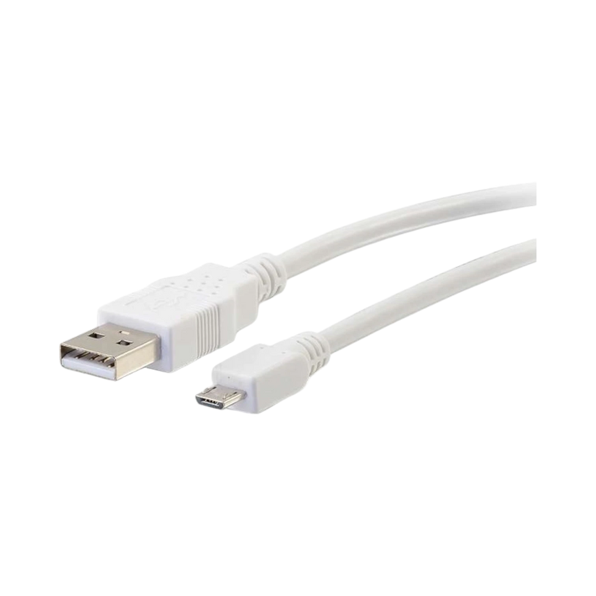 C2G 6ft USB 2.0 A to Micro-B Cable (White) — Being Shipped
