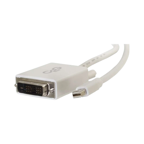 C2G 10ft Mini DisplayPort to DVI-D Adapter Cable (White) — Being Shipped