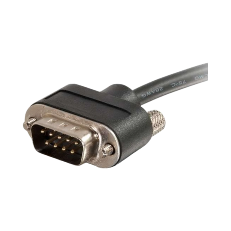 C2G 10ft Serial RS232 Null Modem Cable Low Profile In-Wall — Being Shipped