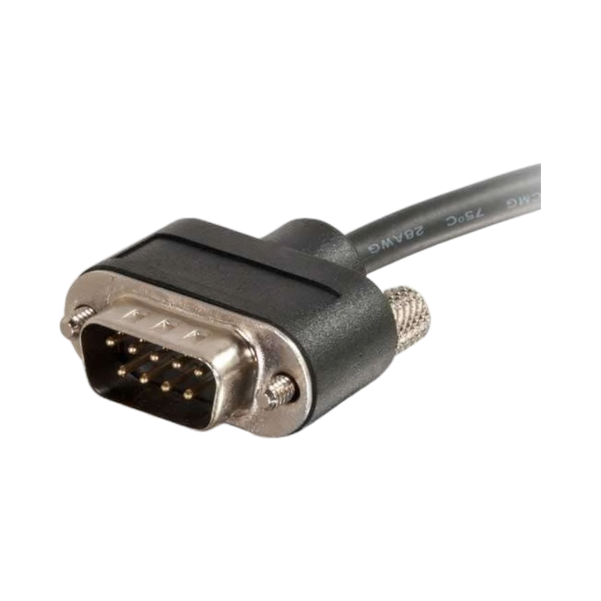 C2G 10ft Serial RS232 Null Modem Cable Low Profile In-Wall — Being Shipped