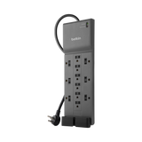 Belkin 8ft 12-Outlet Surge Protector (Black) — Being Shipped