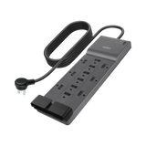 Belkin 8ft 12-Outlet Surge Protector (Black) — Being Shipped