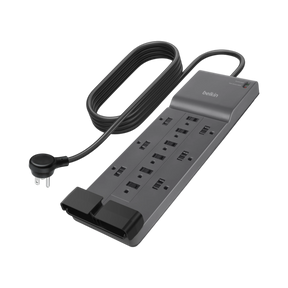 Belkin 8ft 12-Outlet Surge Protector (Black) — Being Shipped