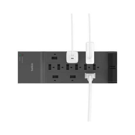 Belkin 8ft 12-Outlet Surge Protector (Black) — Being Shipped