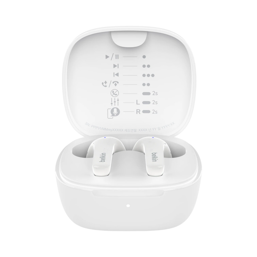 Belkin SoundForm Motion True Wireless Earbuds (White) — Being Shipped