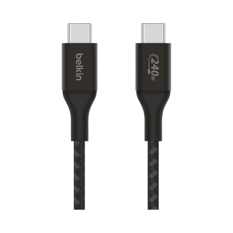 Belkin BoostCharge 240W USB-C Cable 6.6ft (Black) — Being Shipped