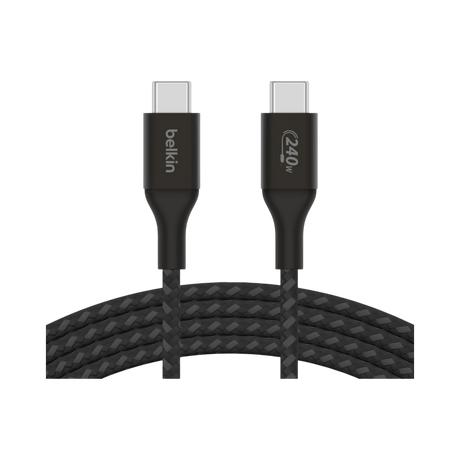 Belkin BoostCharge 240W USB-C Cable 6.6ft (Black) — Being Shipped