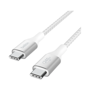 Belkin BoostCharge 240W USB-C Cable 6.6ft (White) — Being Shipped