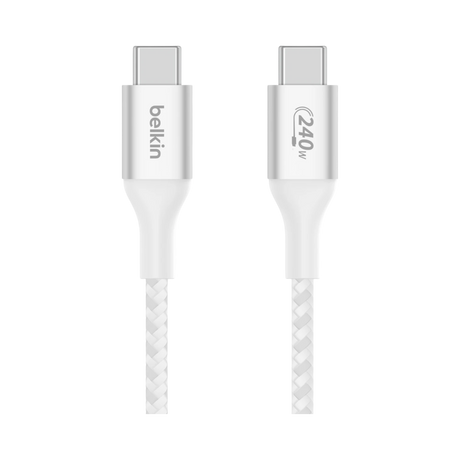 Belkin BoostCharge 240W USB-C Cable 6.6ft (White) — Being Shipped