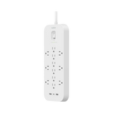 Belkin 12-Outlet Surge Protector with USB-C and USB-A Ports (White) — Being Shipped