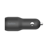 Belkin Dual Car Charger with PPS & USB-C to USB-C Cable (Black) — Being Shipped
