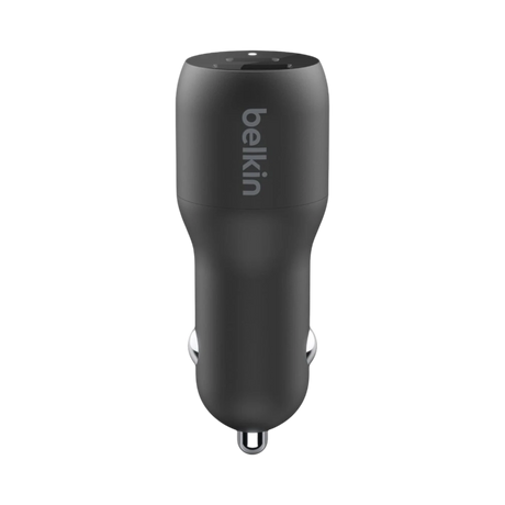 Belkin Dual Car Charger with PPS & USB-C to USB-C Cable (Black) — Being Shipped