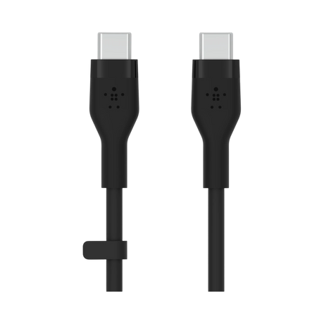 Belkin BoostCharge Flex USB-C to USB-C 6.6FT Silicone Cable (Black) — Being Shipped