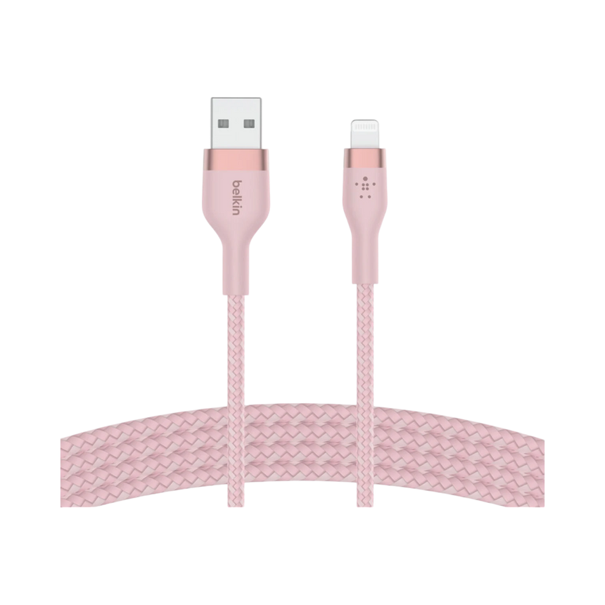 Belkin BoostCharge Pro Flex 6.6ft Lightning to USB-A Cable (Pink) — Being Shipped