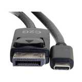 C2G 4K 30Hz 1ft USB-C to DisplayPort Adapter Cable (Black) — Being Shipped