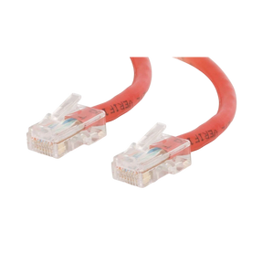 C2G 25ft Cat5e Non-Booted UTP Crossover Patch Cable (Red) — Being Shipped
