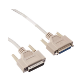 Black Box 10fts DB25 RS-232 Male to Female Shielded Cable (White) — Being Shipped