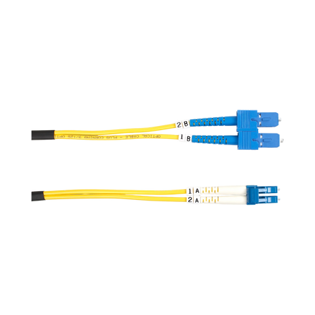 Black Box 16.4fts OS2 9/125 Singlemode SC to LC Fiber Optic Cable (Yellow) — Being Shipped
