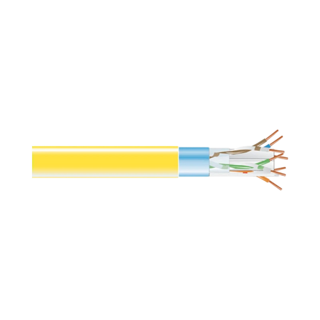 Black Box 1000ft Spool CAT6 Shielded Plenum Ethernet Cable (Yellow) — Being Shipped