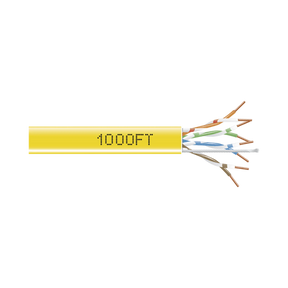 Black Box 1000ft GigaBase CAT5e 350-MHz Ethernet Bulk Cable (Yellow) — Being Shipped