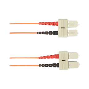Black Box 30m OM1 62.5/125 Plenum Multimode Fiber Patch Cable (Orange) — Being Shipped