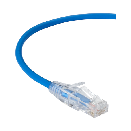 Black Box 10ft Slim-Net CAT6A 28AWG Stranded Ethernet Patch Cable (Blue) — Being Shipped