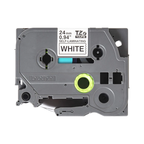 Brother 24mm Black on White Self-Laminating Label Tape — Being Shipped