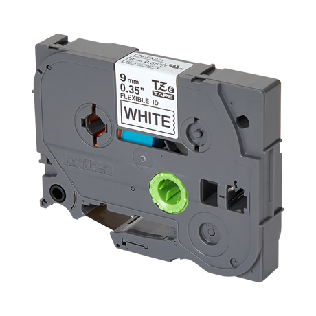 Brother 9mm Black on White Flexible ID Laminated Tape 8m — Being Shipped