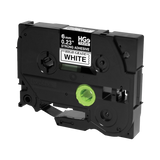 Brother 6mm Black on White Extra Strength Laminated Tape (5-Pack) — Being Shipped