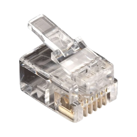 Black Box RJ-11 6-Wire Modular Connector (25-Pack) — Being Shipped