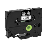 Brother 9mm Black on White Laminated Tape (5-Pack) — Being Shipped