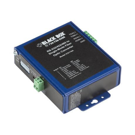 Black Box Async RS-232/422/485 Fiber Extender Singlemode SC — Being Shipped