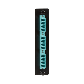 Black Box Low Density 10G Multimode Fiber Adapter Panel (Aqua) — Being Shipped