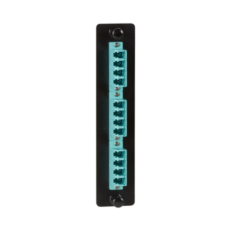 Black Box Low Density 10G Multimode Fiber Adapter Panel (Aqua) — Being Shipped