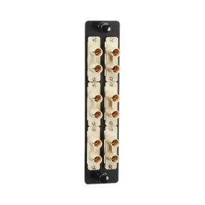 Black Box High Density Multimode 6 ST Duplex Fiber Adapter Panel — Being Shipped