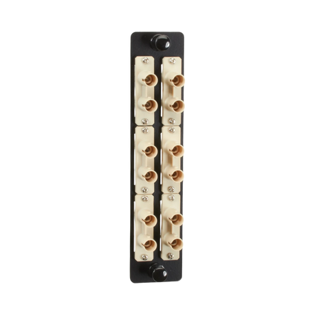 Black Box High Density Multimode 6 ST Duplex Fiber Adapter Panel — Being Shipped