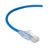 Black Box 12ft Slim-Net CAT6A UTP Snagless Patch Cable (Blue) — Being Shipped