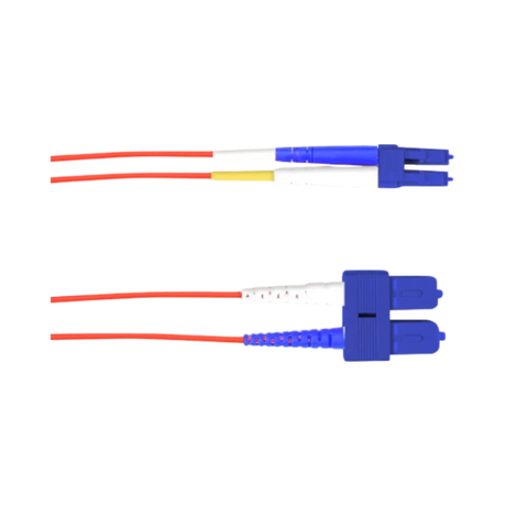 Black Box 3.2ft OS2 9/125 Singlemode Fiber Optic Patch Cable (Red) — Being Shipped