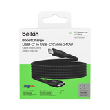 Belkin BoostCharge 240W USB-C Cable 6.6ft (Black) — Being Shipped