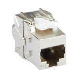 Black Box CAT6A Shielded Jack (Silver) — Being Shipped