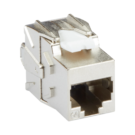 Black Box CAT6A Shielded Jack (Silver) — Being Shipped