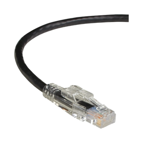 Black Box 100ft GigaBase 3 CAT5e 350-MHz Snagless Patch Cable (Black) — Being Shipped