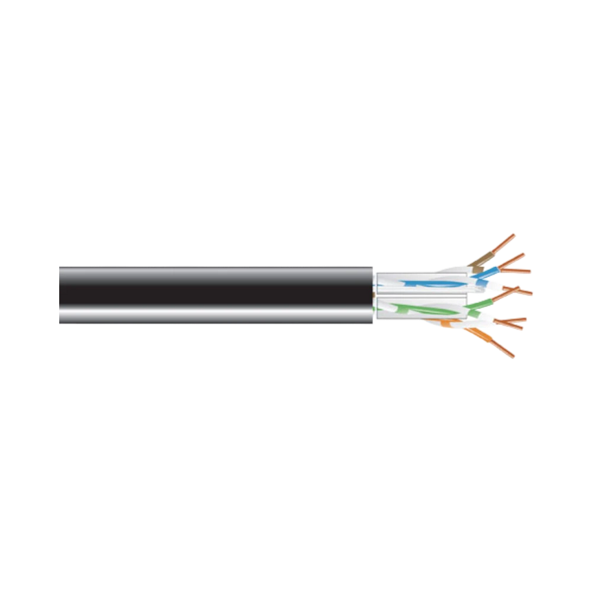 Black Box 1000ft GigaTrue CAT6A 650-MHz Solid Ethernet Cable (Black) — Being Shipped