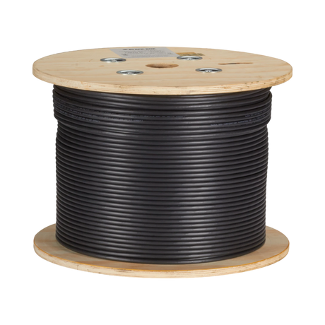 Black Box 1000ft GigaTrue CAT6A 650-MHz Solid Ethernet Cable (Black) — Being Shipped