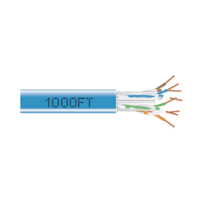 Black Box 1000ft GigaTrue CAT6A 650MHz Plenum Ethernet Cable (Blue) — Being Shipped