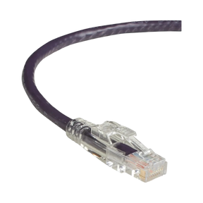 Black Box 1ft GigaTrue 3 CAT6 550-MHz Locking Ethernet Cable (Purple) — Being Shipped
