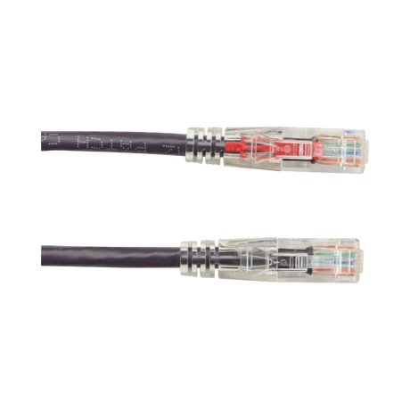 Black Box 1ft GigaTrue 3 CAT6 550-MHz Locking Ethernet Cable (Purple) — Being Shipped