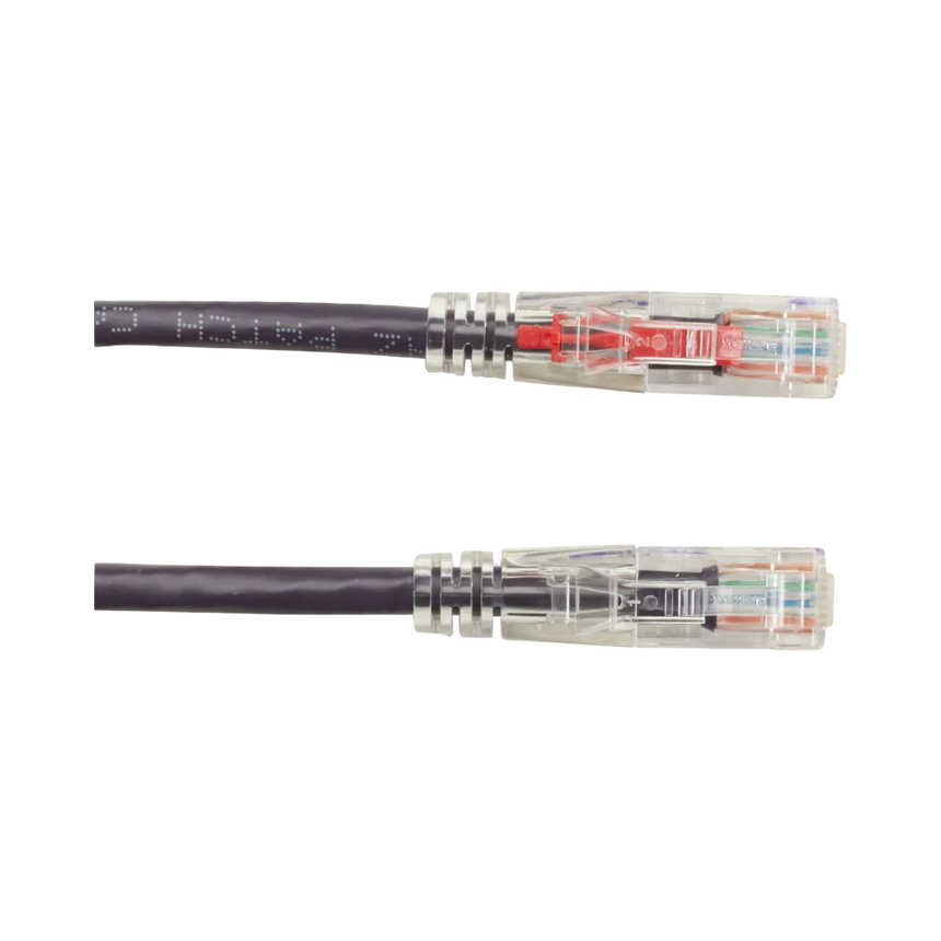 Black Box 1ft GigaTrue 3 CAT6 550-MHz Locking Ethernet Cable (Purple) — Being Shipped
