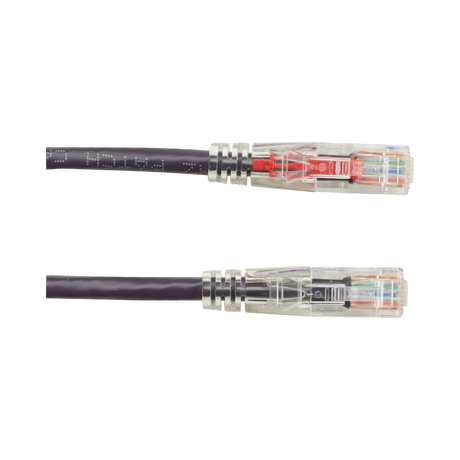 Black Box 10ft GigaTrue 3 CAT6 550MHz Locking Ethernet Cable (Purple) — Being Shipped